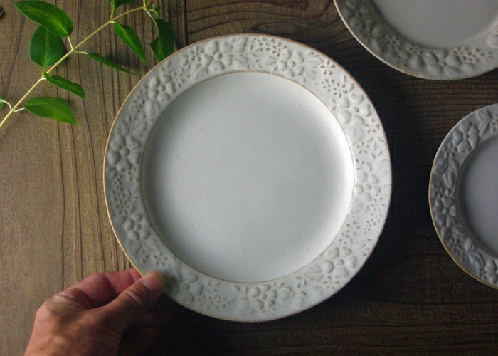 ガーデン オードブル皿 kinari(キナリ)益子焼