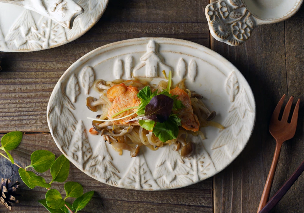 益子焼 注文の多い料理店 kinari わかさま陶芸 楕円皿