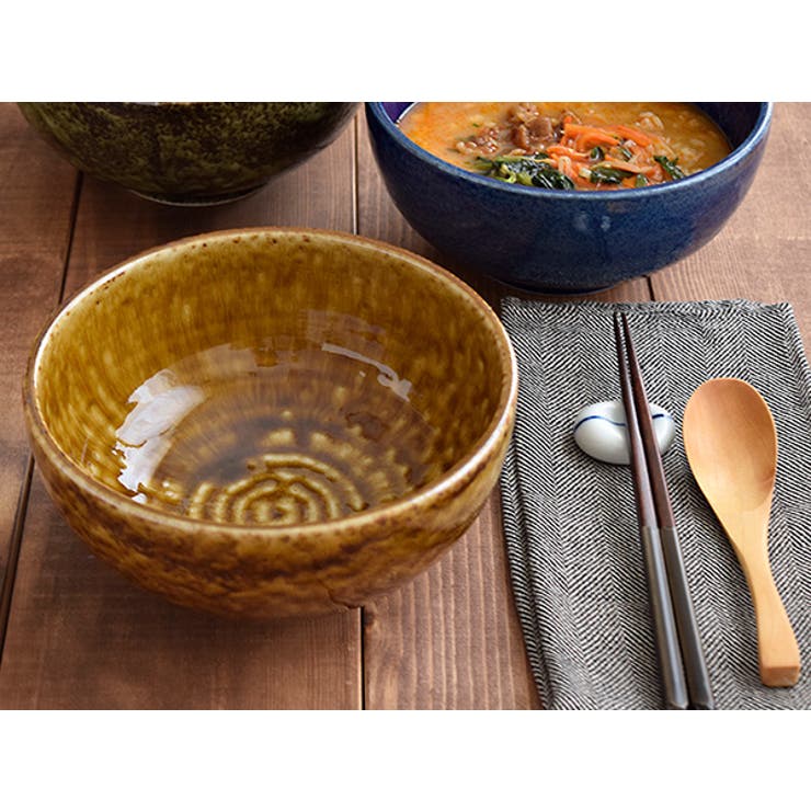 EAST table どんぶり（特大）　19cm　窯変イラボ　和食器 伊羅保 丼ぶり 麺鉢