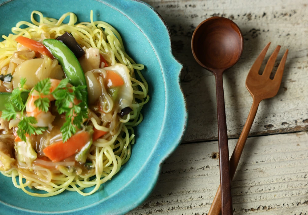 太陽のお皿（大）シャビーターコイズ 益子焼 わかさま陶芸