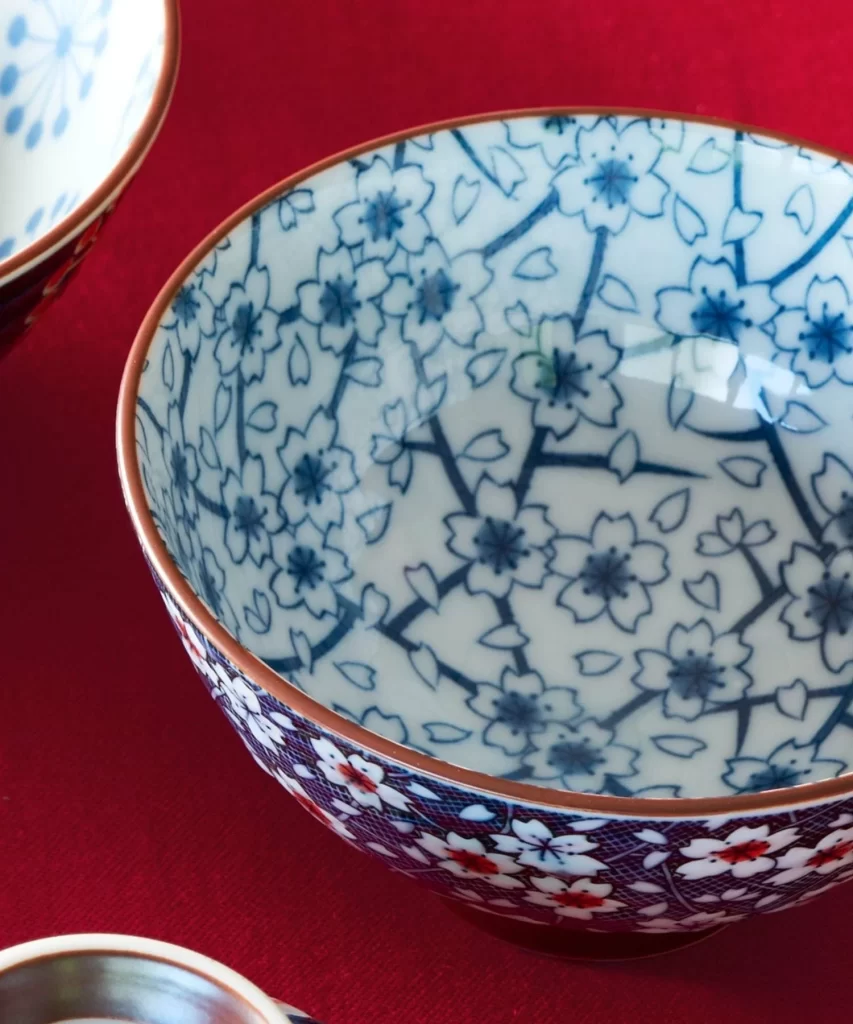 美濃焼き総柄茶碗