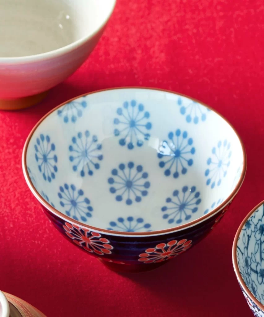 美濃焼き総柄茶碗