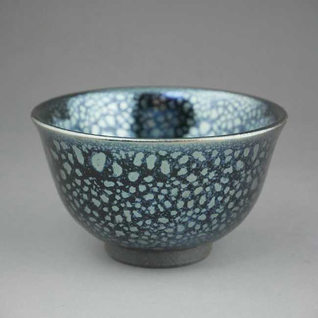 京焼 清水焼 天目ぐい呑　田中永嵩