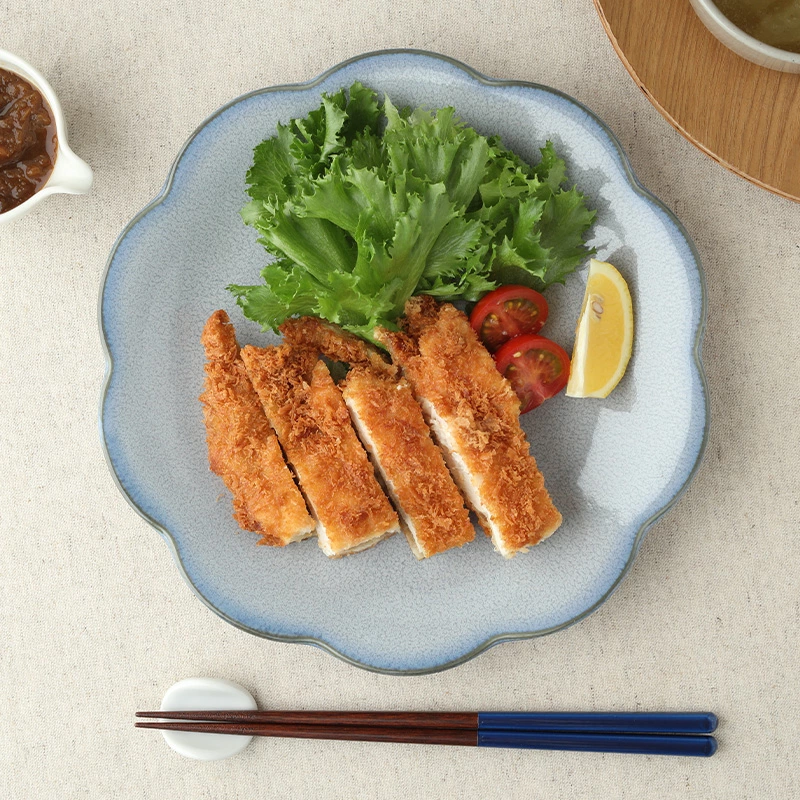 【選べる3サイズ】皿 プレート 嶺花 りょうか 花型 和食器