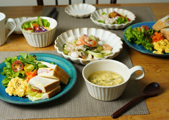 kinariしのぎスープカップ 益子焼