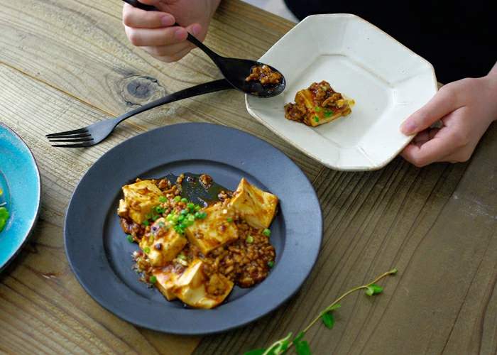 八角取皿 kinari 益子焼 八角形