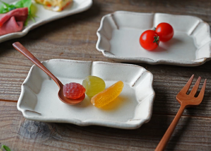 益子焼 ロータス【角/小】 kinari わかさま陶芸