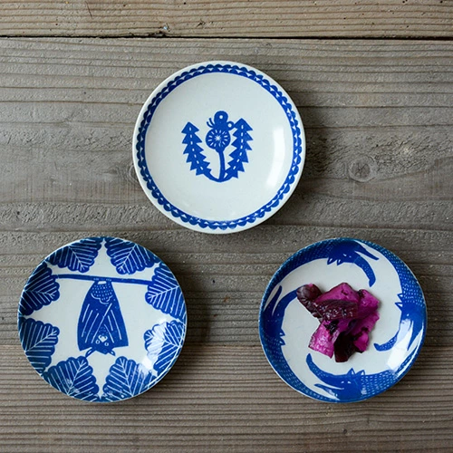 倉敷意匠×kata kata 印判手 小皿  φ約110mm × H約22mm
