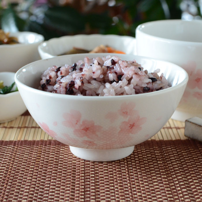 森修焼（しんしゅうやき） さくら柄 茶わん W113×H55mm
