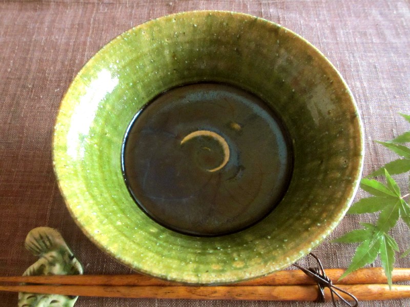 鉢 ■ 野々村浩司 総織部 五寸 広口鉢 (1鉢)　ギフト　和食器