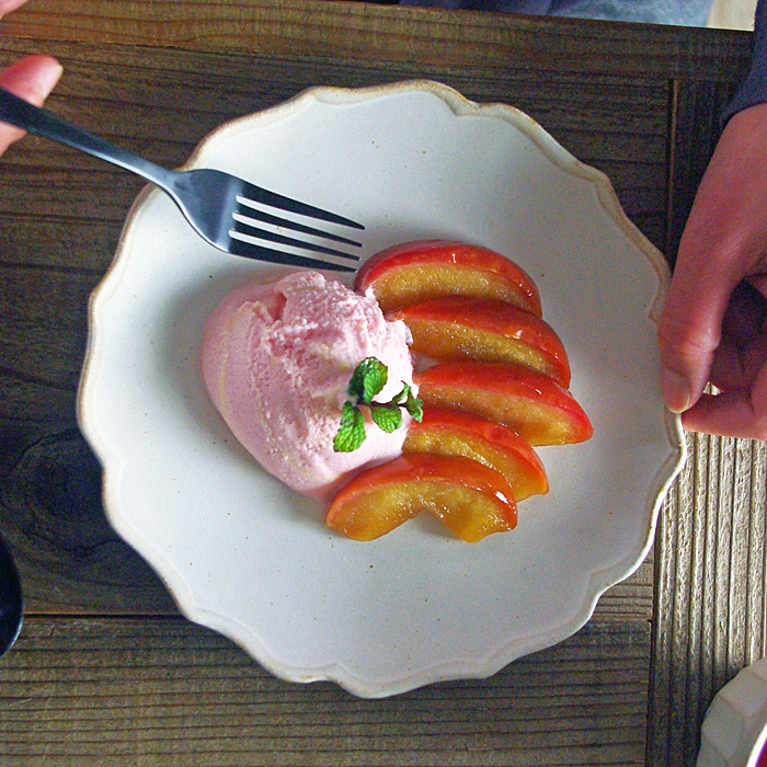 クレマチス（大） kinari 益子焼 プレート わかさま陶芸