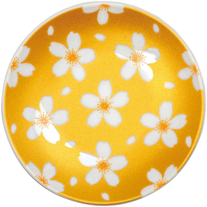 九谷焼 豆皿 キラキラ さくら 【5種類から選べる】