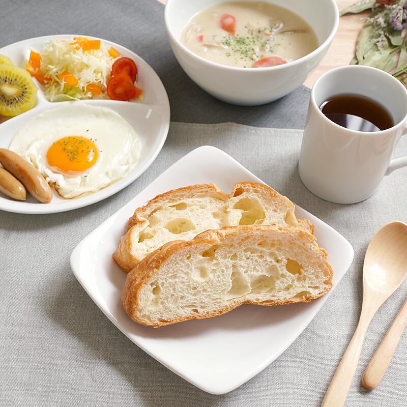 角皿 17.3cm 粉引