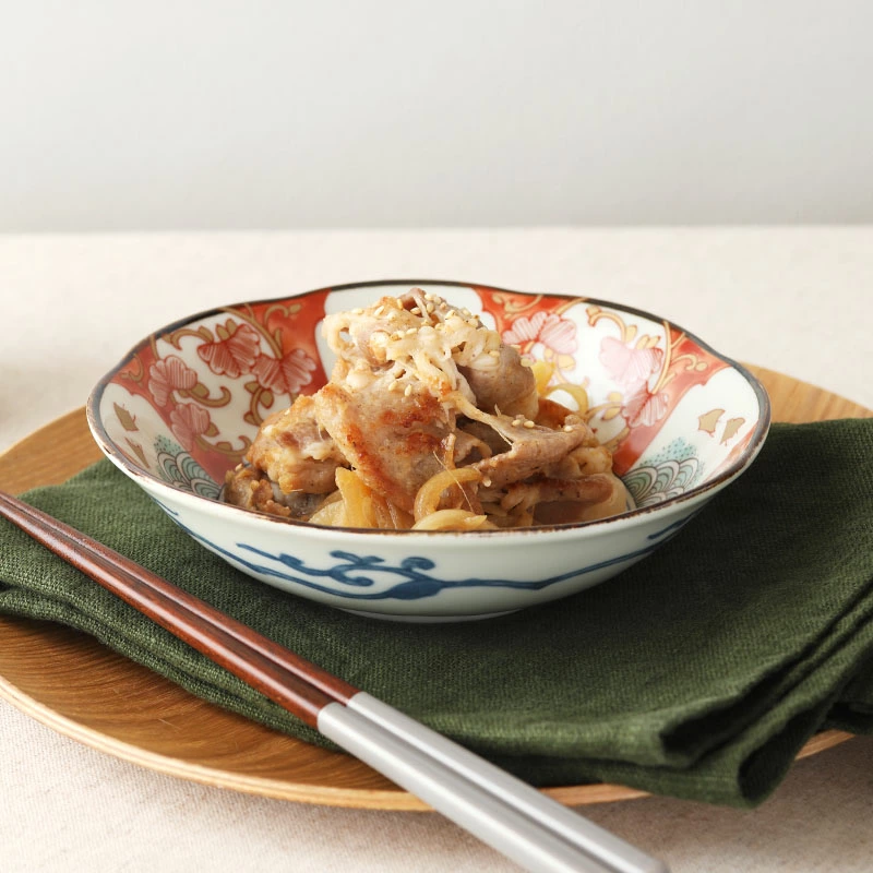 中鉢 16cm 染錦古伊万里