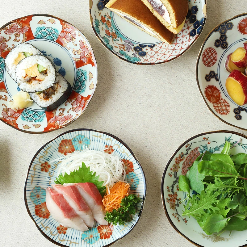 中皿 16cm 染錦古伊万里