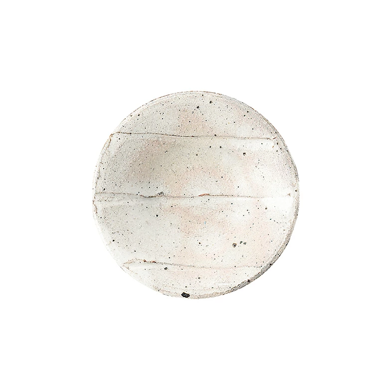 于海　粉引 小皿