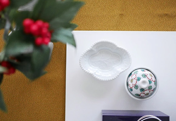 白磁 木甲型 手塩皿