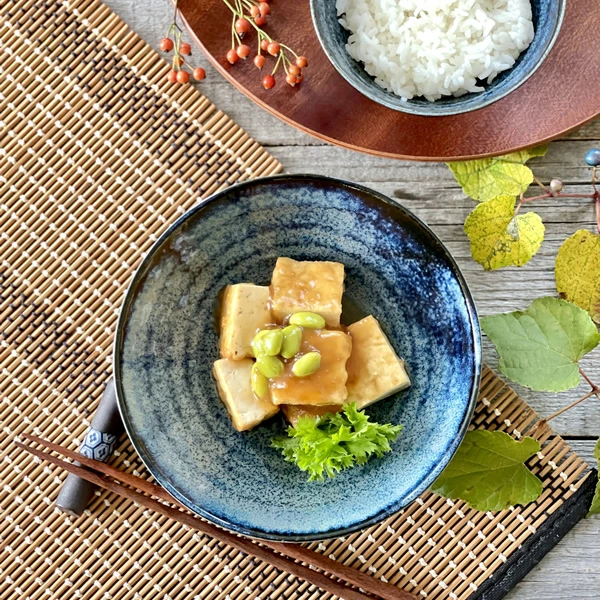 中鉢 窯変ネイビー5.5浅鉢 煮物鉢 モダン 美濃焼