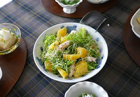 文吉窯　7寸浅鉢　山水 ＜和食器 / 九谷焼 / 文吉窯 / ボウル / 煮物鉢＞