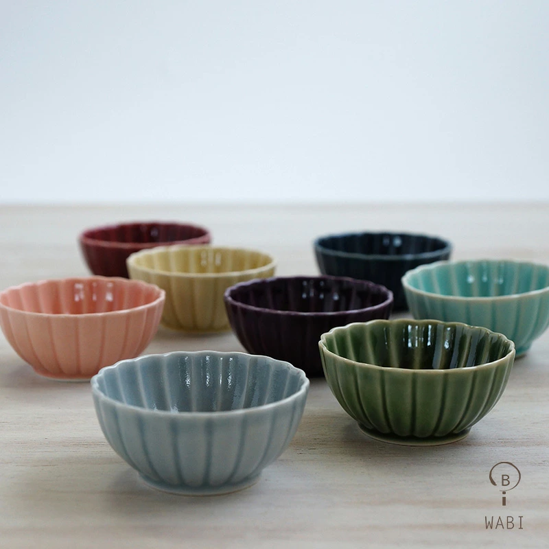 波佐見焼 はさみやき食器｜ 菊型 小付 WAZAN 和山