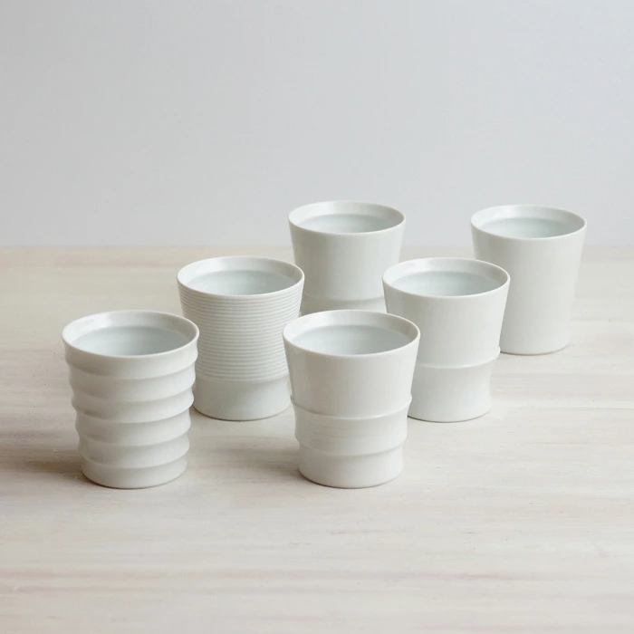 波佐見焼 白　ワビカップ 和山 6種類 フリーカップ 湯呑