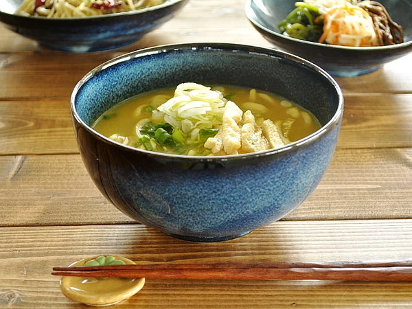 窯変ネイビーお好み丼（大） モダン 丼ぶり 美濃焼