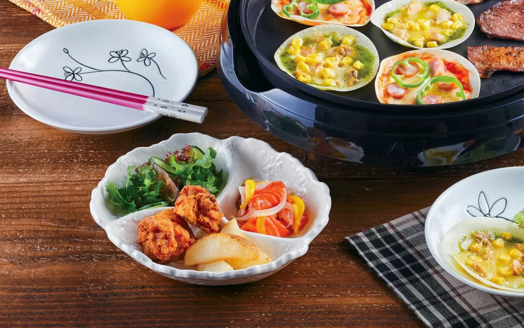 仕切り皿 ちょっと便利な惣菜＆オードブル皿 2個組 ランチプレート