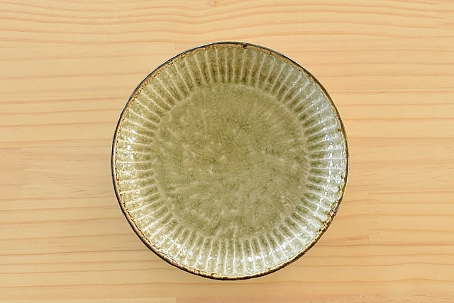 窯変ビードロしのぎ5.0取り皿 ケーキ皿 モダン 中皿 美濃焼