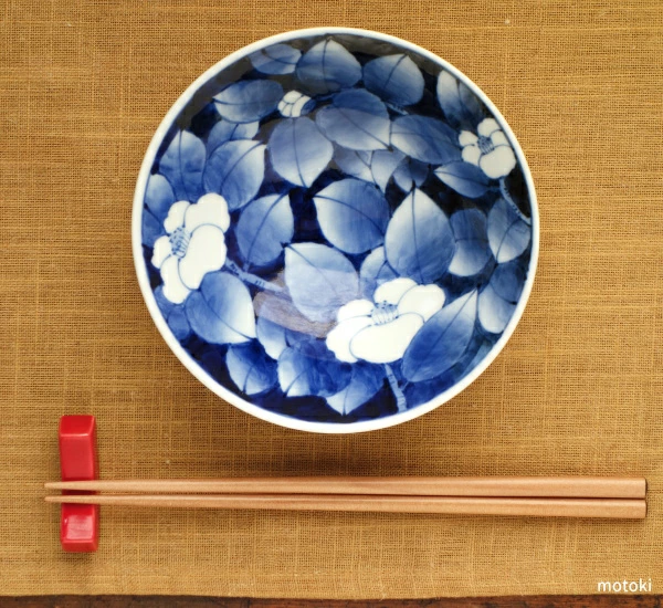 有田焼　濃椿　五寸平鉢