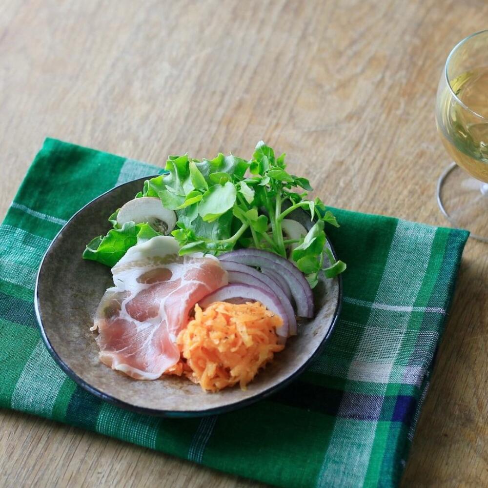 美濃焼 アース 手びねり 16.5cm 平皿 取り皿 マットブラウン フチ有 陶磁器