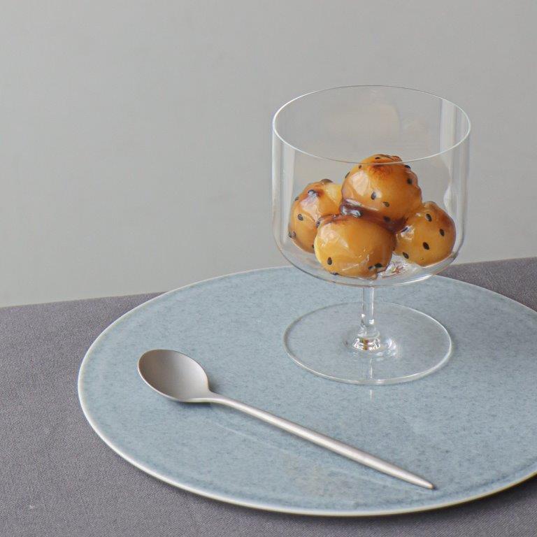 有田焼 フラットプレート ブルーグレー グレイッシュ 26cm 21cm メイン プレート 
